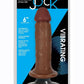 Jock Vibrating Dildo - Caramel - 6in
