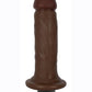 Jock Vibrating Dildo - Chocolate - 6in