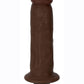 Jock Vibrating Dildo - Chocolate - 7in