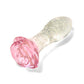Juicy Glass Rose Glow In The Dark Butt Plug