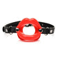 Juicy Lips Silicone Open Mouth Gag - Red