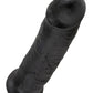 King Cock Dildo - Black - 10in