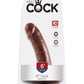 King Cock Dildo - Chocolate - 6in