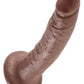 King Cock Dildo - Chocolate - 7in