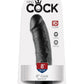 King Cock Dildo - Black/Flesh - 8in