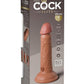 King Cock Elite Dual Density Vibrating Rechargeable Silicone Dildo
