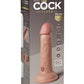 King Cock Elite Dual Density Vibrating Rechargeable Silicone Dildo