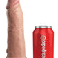 King Cock Elite Dual Density Vibrating Rechargeable Silicone Dildo with Remote Control Dildo
