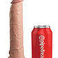 King Cock Elite Dual Density Vibrating Rechargeable Silicone Dildo with Remote Control Dildo