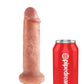 King Cock Squirting Dildo - Flesh/Vanilla - 6in