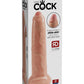 King Cock Uncut Dildo - Vanilla - 9in