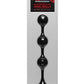 Kink Anal Essentials Weighted Silicone Beaded Anal Balls - Black - 13.5in