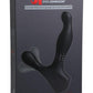 Kink Ultimate Rim Job Rechargeable Silicone Vibrating Prostate Massager with Rotating Ridges - Black
