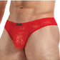 Lace King Lace Bikini - Medlium - Red - Large/Medium