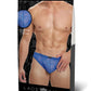 Lace King Lace Thong - Medlum - Blue - Large/Medium