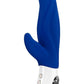 Lady Bi Silicone Vibrator with Clitoral Stimulator - Ultramarine - Blue