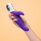 Lady Bi Silicone Vibrator with Clitoral Stimulator