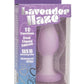 Lavender Haze Ridge Probe Silicone Rechargeable Anal Plug - Purple/White