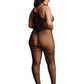 Le Desir Duo Net High Neck Bodystocking