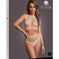 Le Desir Duo Net Key Hole Bra - Beige/Tan - One Size - Set