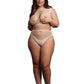 Le Desir Duo Net Key Hole Bra - Beige/Tan - Queen - Set