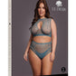 Le Desir Duo Net Key Hole Bra - Blue - Queen - Set