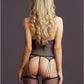 Le Desir Suspender Fishnet Choker Bodystocking