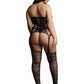 Le Desire Lace Suspender Bodystocking