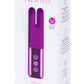 Le Wand Deux Silicone Rechargeable Dual Vibrator - Cherry/Purple