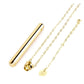 Le Wand Vibrating Necklace Rechargeable Silicone Discreet Vibrator - Gold
