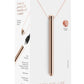 Le Wand Vibrating Necklace Rechargeable Silicone Discreet Vibrator - Rose Gold