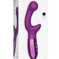 Le Wand Xo Rechargeable Silicone Dual Stimulating Vibrator - Cherry/Purple