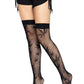 Leg Avenue 420 Net Thigh High - Black - One Size