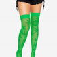 Leg Avenue 420 Net Thigh High - Green - One Size