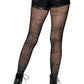 Leg Avenue Barbed Wire Fishnet Tights - Black - One Size
