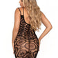 Leg Avenue Daisy Crochet Mini Dress - Black - One Size