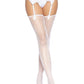 Leg Avenue Daisy Dot Fishnet Stockings with Scalloped Top