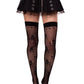 Leg Avenue Dotted Net Skull Thigh Highs