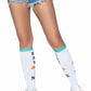 Leg Avenue Eat Me Knee Highs - Multicolor - One Size