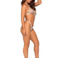 Leg Avenue Embroidered Floral Sheer Bra and G-String Panty