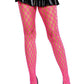 Leg Avenue Eyelet Net Tights - Neon Pink - One Size