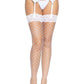 Leg Avenue Fence Net Stocking with Lace Top