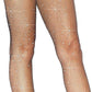 Leg Avenue Fishnet Crystalized Tights with Multi Sized Rhinestones - Black - One Size