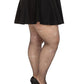 Leg Avenue Fishnet Crystalized Tights with Multi Sized Iridescent Rhinestones - Black - Plus Size