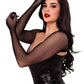 Leg Avenue Fishnet Fingerless Gloved Shrug - Black - One Size