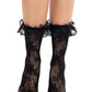Leg Avenue Floral Lace Ruffle Top Anklets