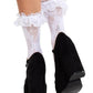 Leg Avenue Floral Lace Ruffle Top Anklets
