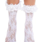 Leg Avenue Floral Lace Ruffle Top Anklets