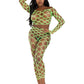 Leg Avenue Hardcore Net Crop Top and Footless Tights