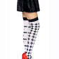 Leg Avenue Harlequin and Heart Thigh High